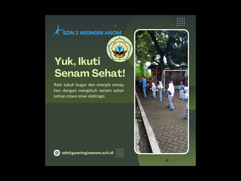 KEGIATAN SISWA  BELAJAR SENAM BARU